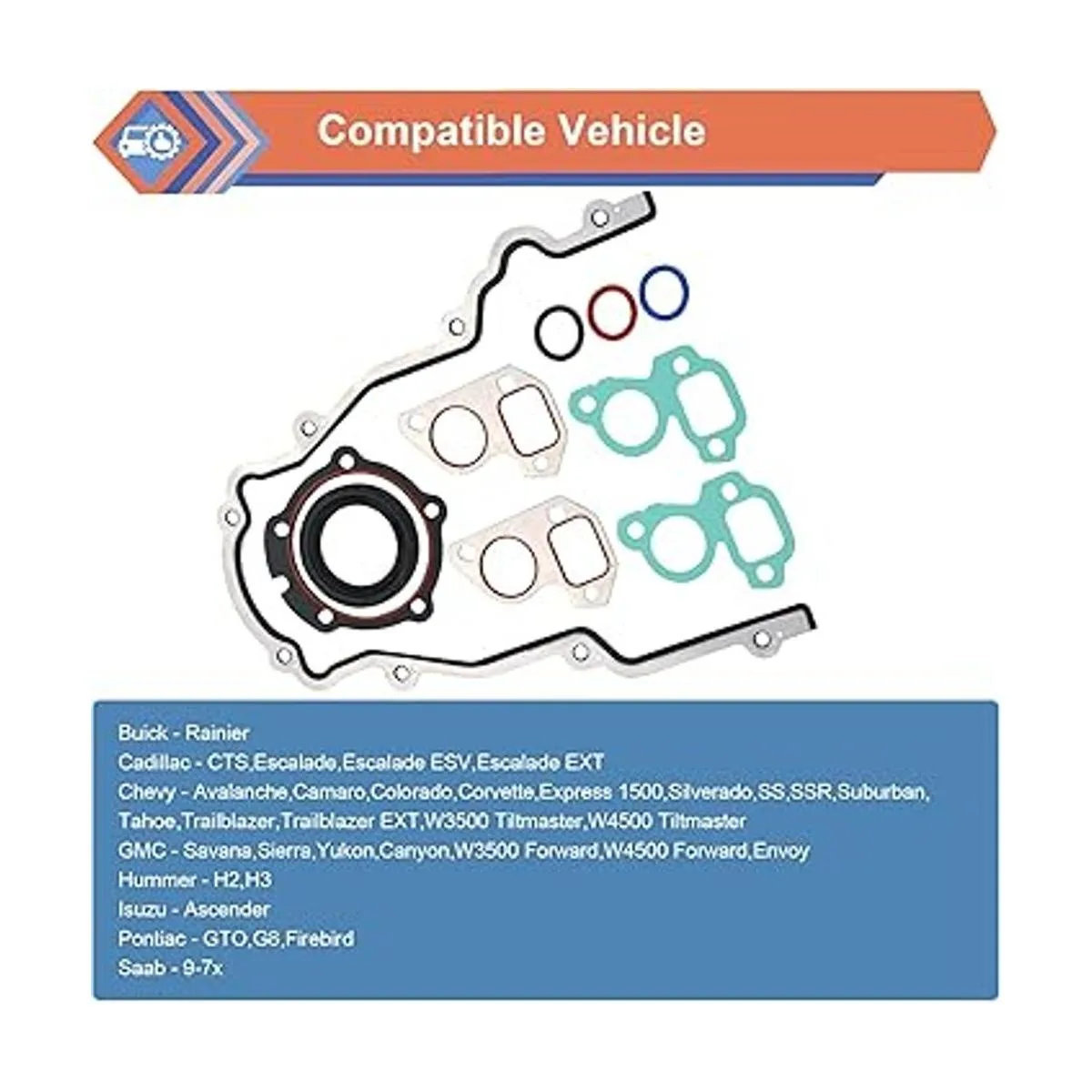 ZONFANT Juego de juntas de tapa de distribución del motor_3