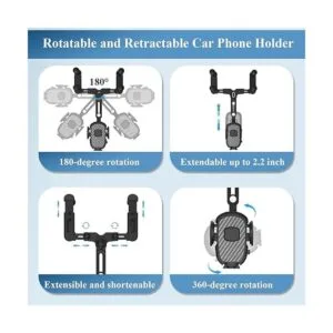 Soporte de teléfono para automóvil giratorio de 360 y_3