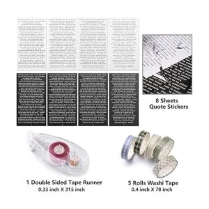 JOYCHOIC Kit de diario de basura vintage kit de diario_5