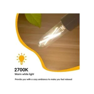 Bombillas LED tubulares regulables de 2 W blanco cálido_2