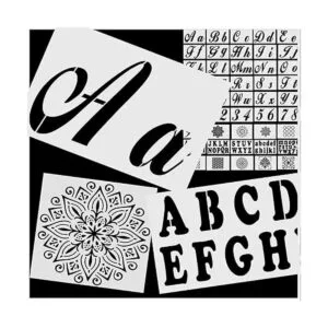 Plantillas de letras grandes 45 kit de arte cursivo_5