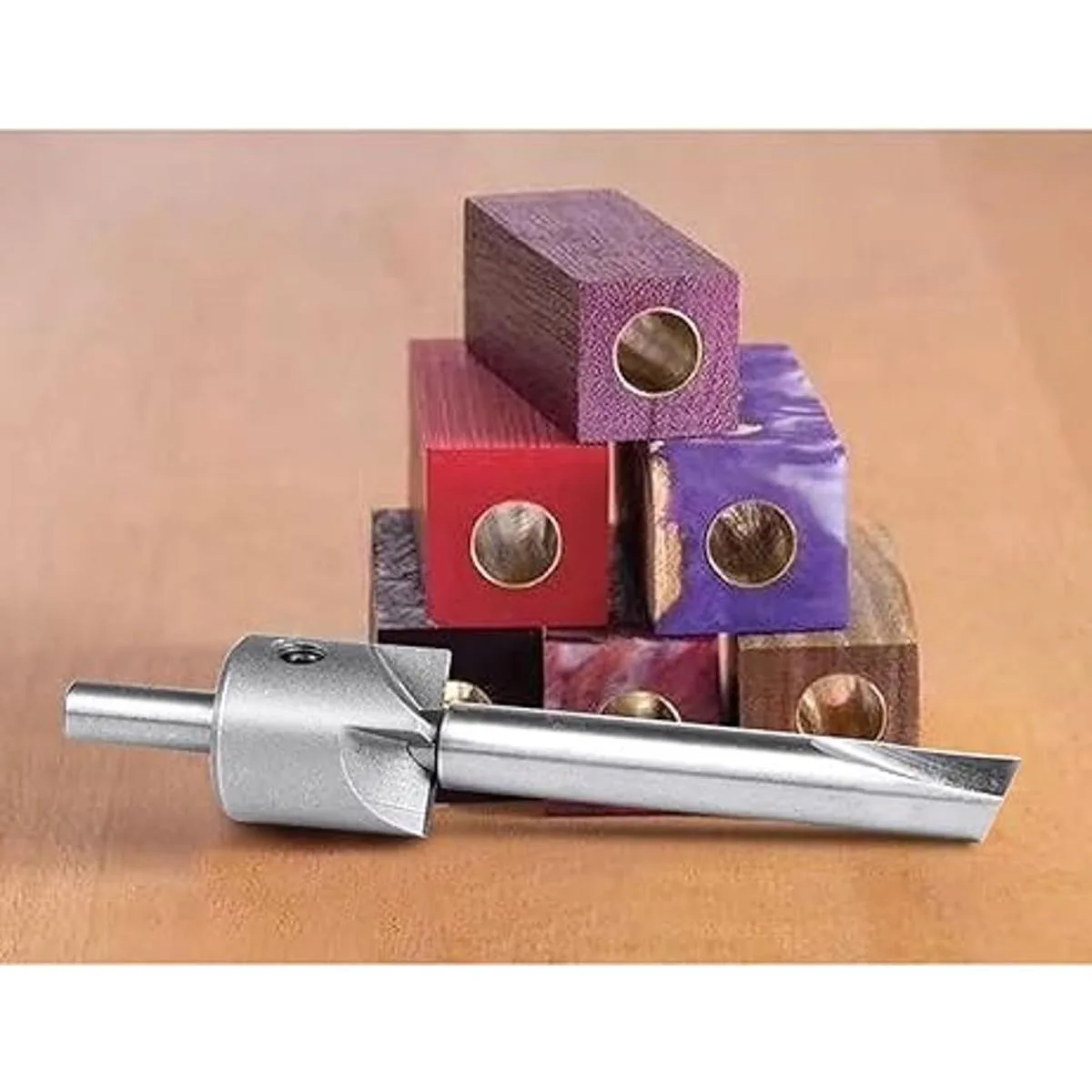 Kits de barril de bolígrafo giratorio de madera_7