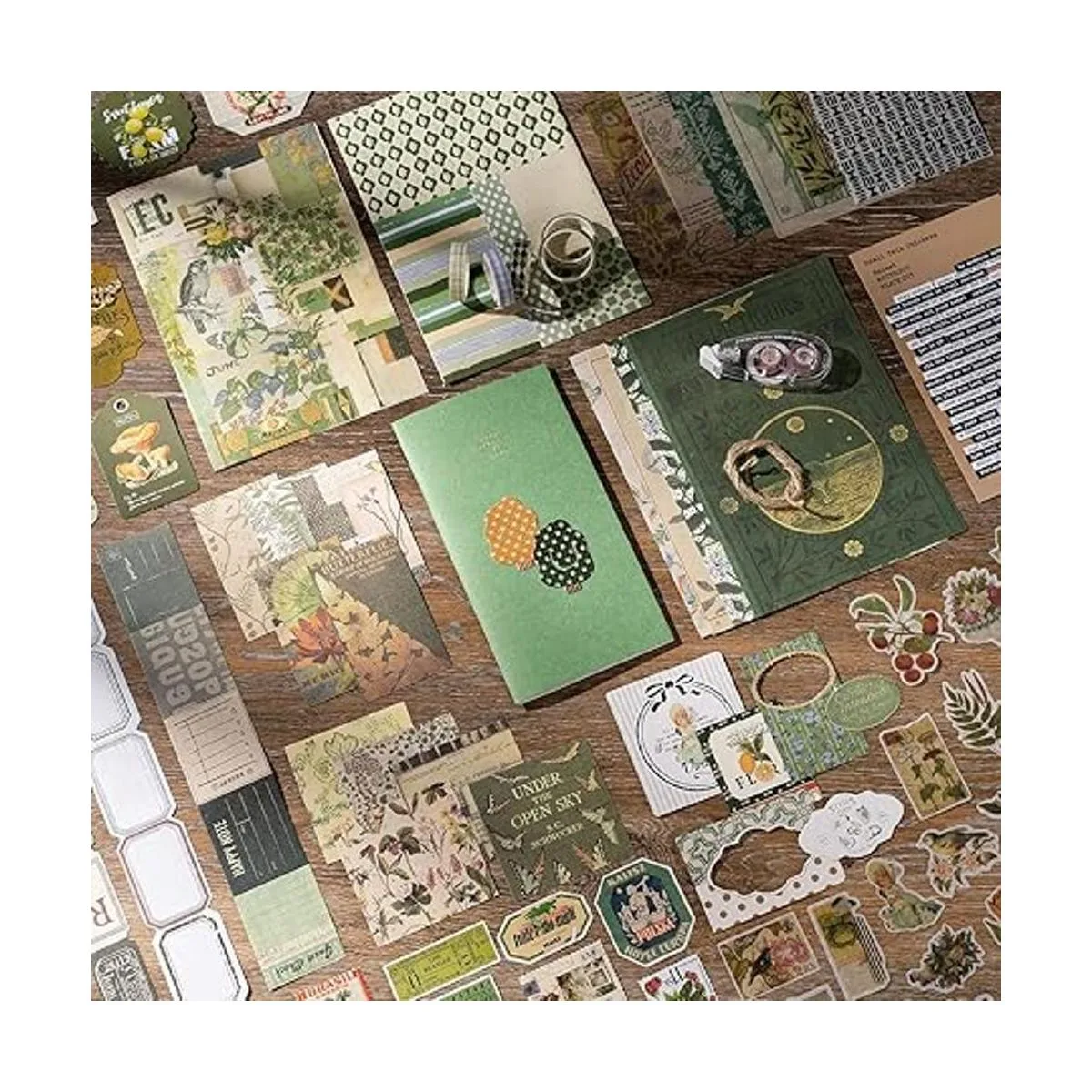 JOYCHOIC Kit de diario de basura vintage kit de diario_3