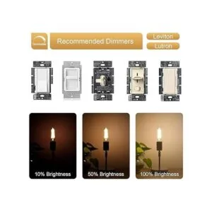 Bombillas LED tubulares regulables de 2 W blanco cálido_4