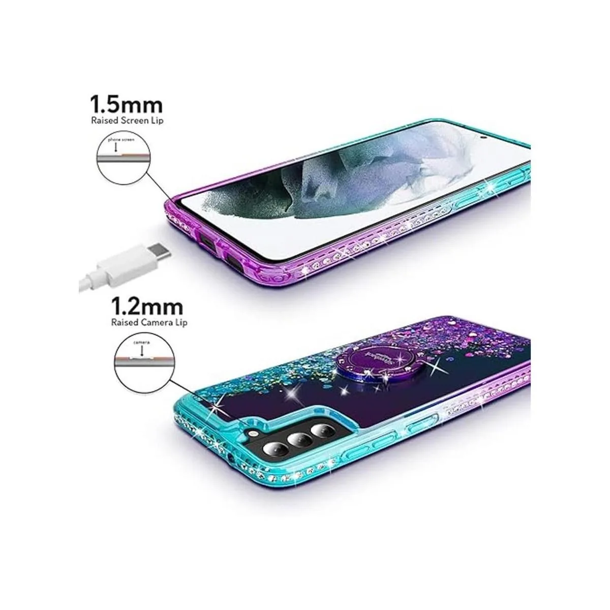 Silverback Funda protectora delgada para Galaxy S22_4