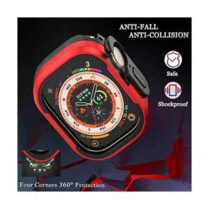 NINKI Funda de metal compatible con Apple Watch Ultra de_3