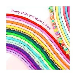 Paodey Juego de 12000 cuentas de arcilla para hacer_2