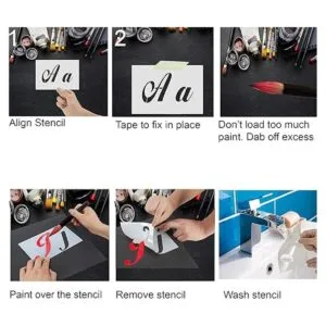 Plantillas de letras grandes 45 kit de arte cursivo_4