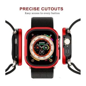 NINKI Funda de metal compatible con Apple Watch Ultra de_5