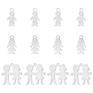 UNICRAFTALE 24 colgantes de acero inoxidable 304 con 3_5