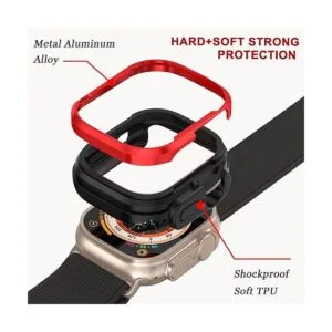 NINKI Funda de metal compatible con Apple Watch Ultra de_2