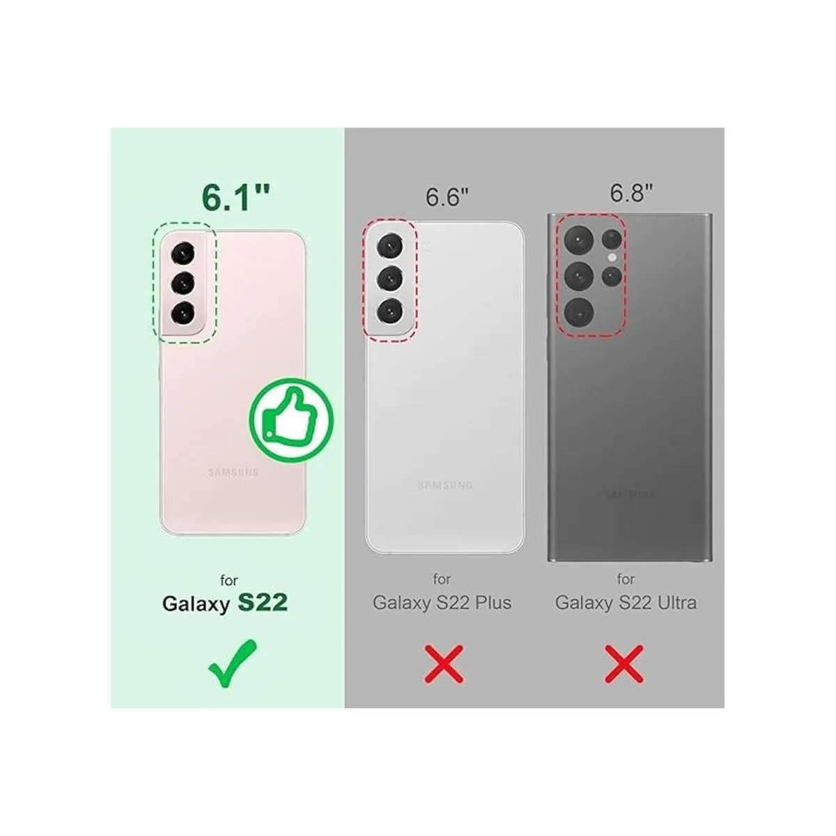 Silverback Funda protectora delgada para Galaxy S22_2