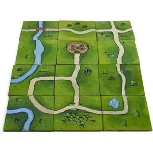 Azulejos cuadrados de juego de mesa 84 piezas grandes de_6