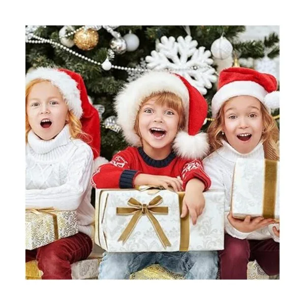 3 rollos de cinta de terciopelo vintage de Navidad cinta_7