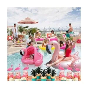 Flotador de piscina para bebés con toldo anillo de_3