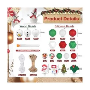 178 cuentas de silicona de Navidad cuentas sueltas de_3