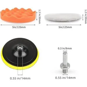 Kshineni Almohadillas de pulido de taladro de 5 pulgadas_2
