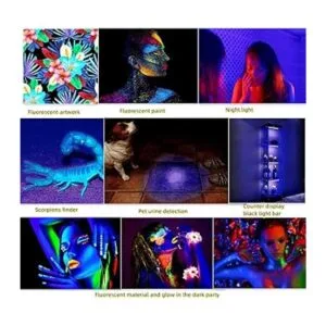 Barra de luz negra de 10 W 1 pie barra LED de luz negra_6