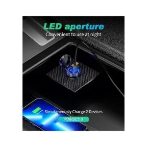 KEWIG Cargador USB C para automóvil 60 W5 A súper mini_3