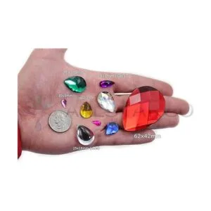 Allstarco Gemas de plástico de 0.709 x 0.512 in con parte_2