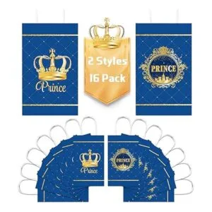 Paquete de 16 bolsas de regalo de fiesta de príncipe_3