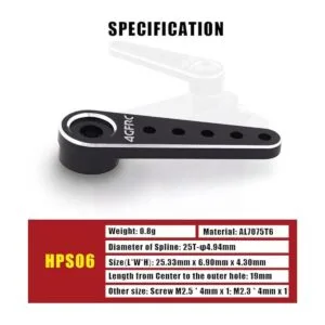 AGFRC 25T CNC Micro servo bocina de metal para A20CLS_4