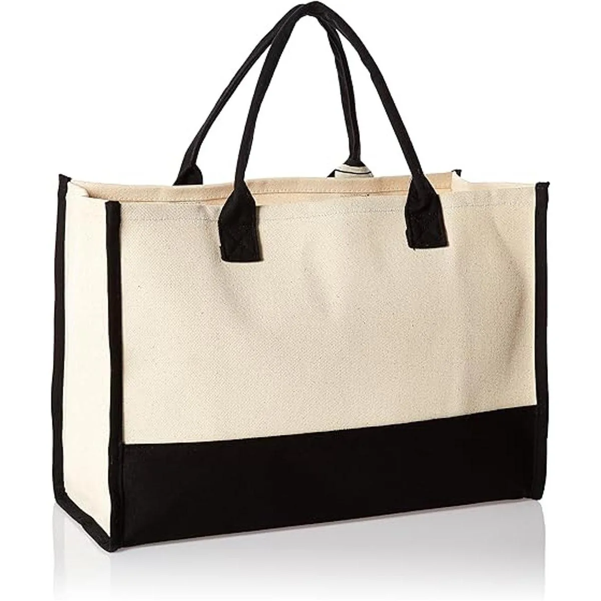 Mud Pie Bolsas de lona clásicas con iniciales en blanco y_2