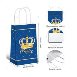 Paquete de 16 bolsas de regalo de fiesta de príncipe_2