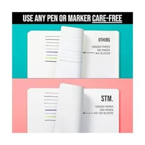 Cuaderno de diario con rayas rayadas diarios para mujeres_3