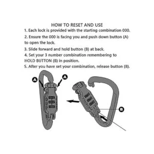 Ailelan Motorcycle Helmet Lock Cable Sleek Black Tough_7