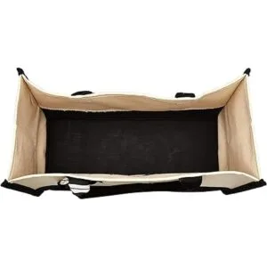 Mud Pie Bolsas de lona clásicas con iniciales en blanco y_5