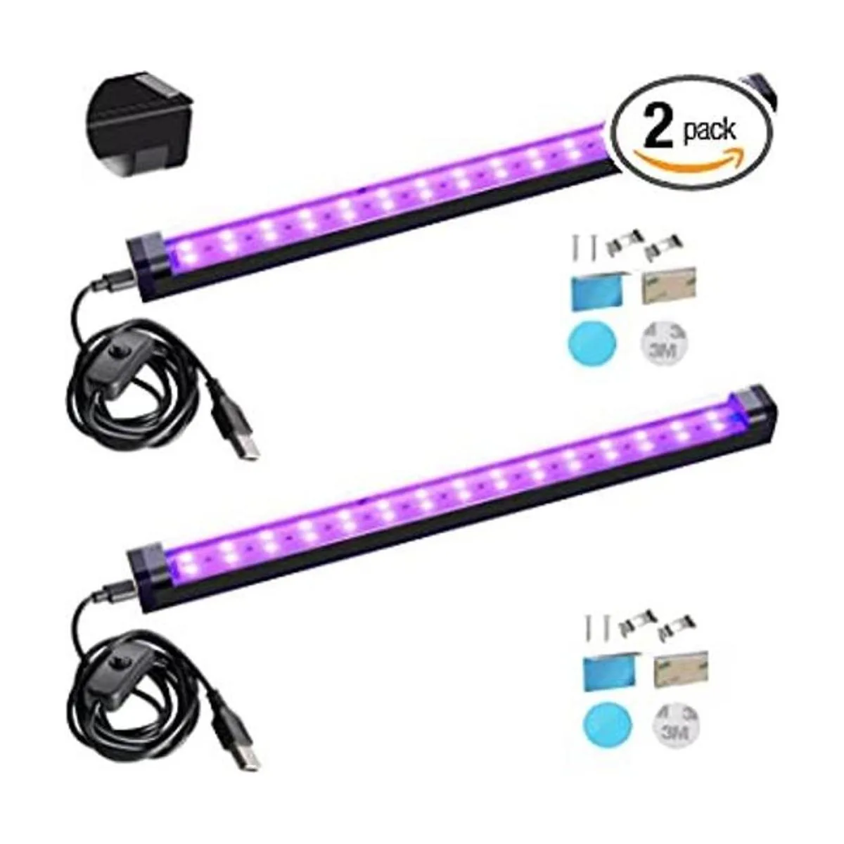 Barra de luz negra de 10 W 1 pie barra LED de luz negra_1