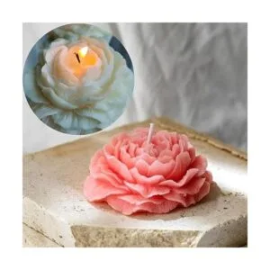 2 moldes de silicona para jabón de flor de peonía moldes_4