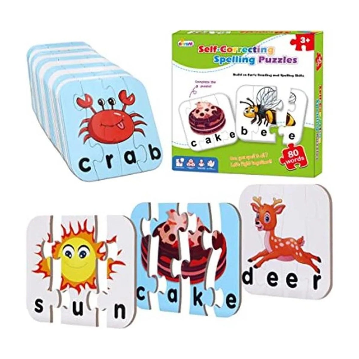 Rompecabezas de ortografía de 80 palabras de doble cara_1