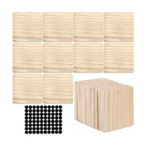 Dicunoy 20 posavasos de madera sin acabar posavasos_5