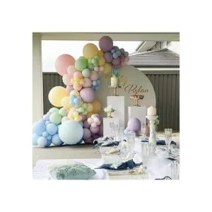 EUOPHYM Kit de guirnalda de globos pastel de 112 piezas_2