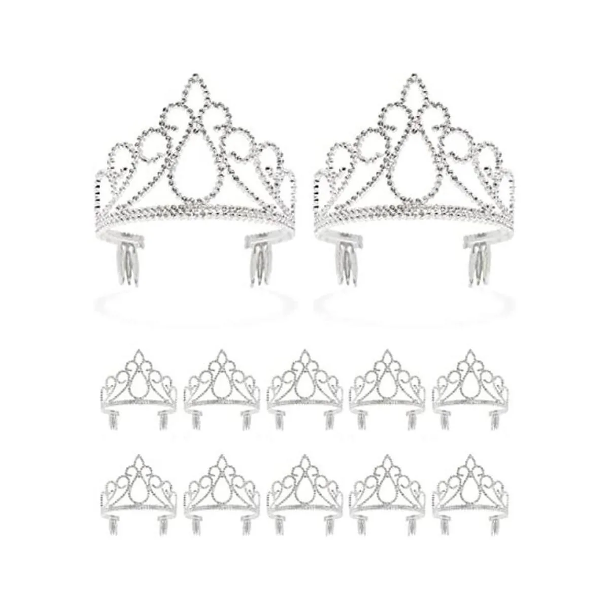 Princesa Tiara coronas para niñas y fiesta de cumpleaños_1