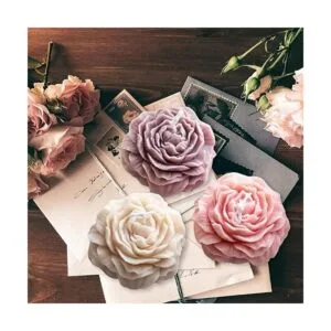 2 moldes de silicona para jabón de flor de peonía moldes_2