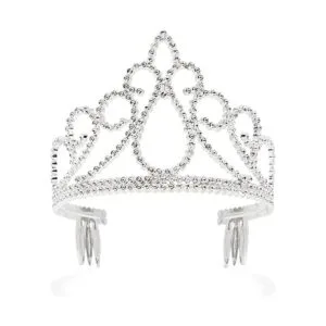 Princesa Tiara coronas para niñas y fiesta de cumpleaños_3