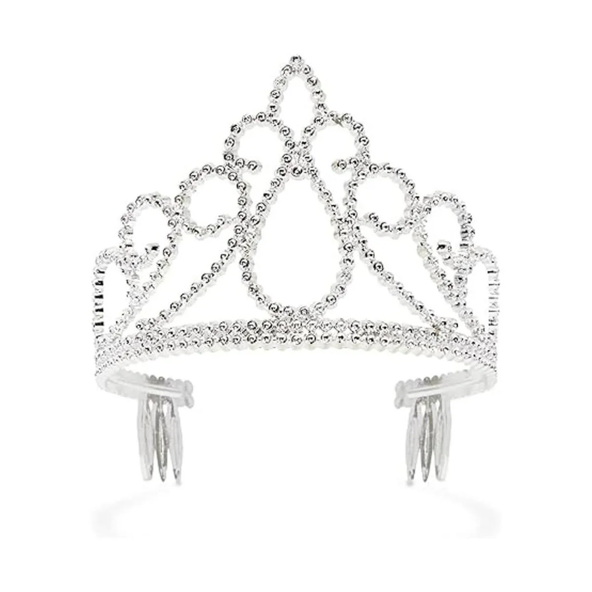 Princesa Tiara coronas para niñas y fiesta de cumpleaños_3