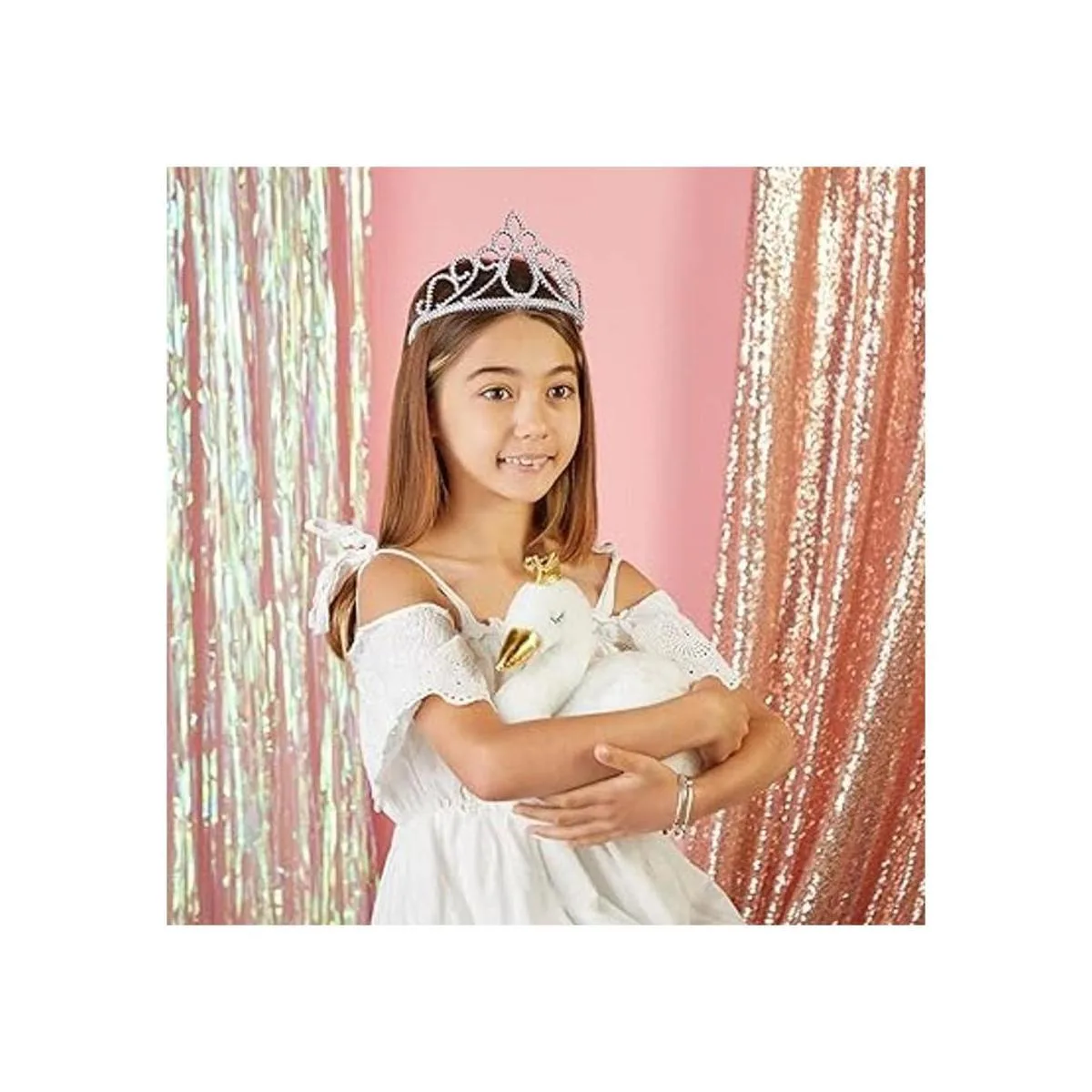 Princesa Tiara coronas para niñas y fiesta de cumpleaños_2