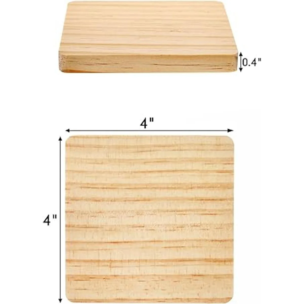 Dicunoy 20 posavasos de madera sin acabar posavasos_2