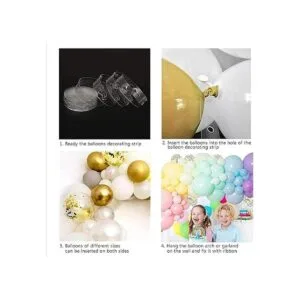 EUOPHYM Kit de guirnalda de globos pastel de 112 piezas_5