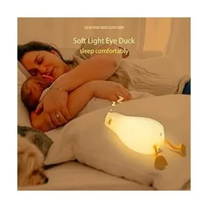 Benson Lying Flat Duck Night Light LED Squishy Duck Lamp_3