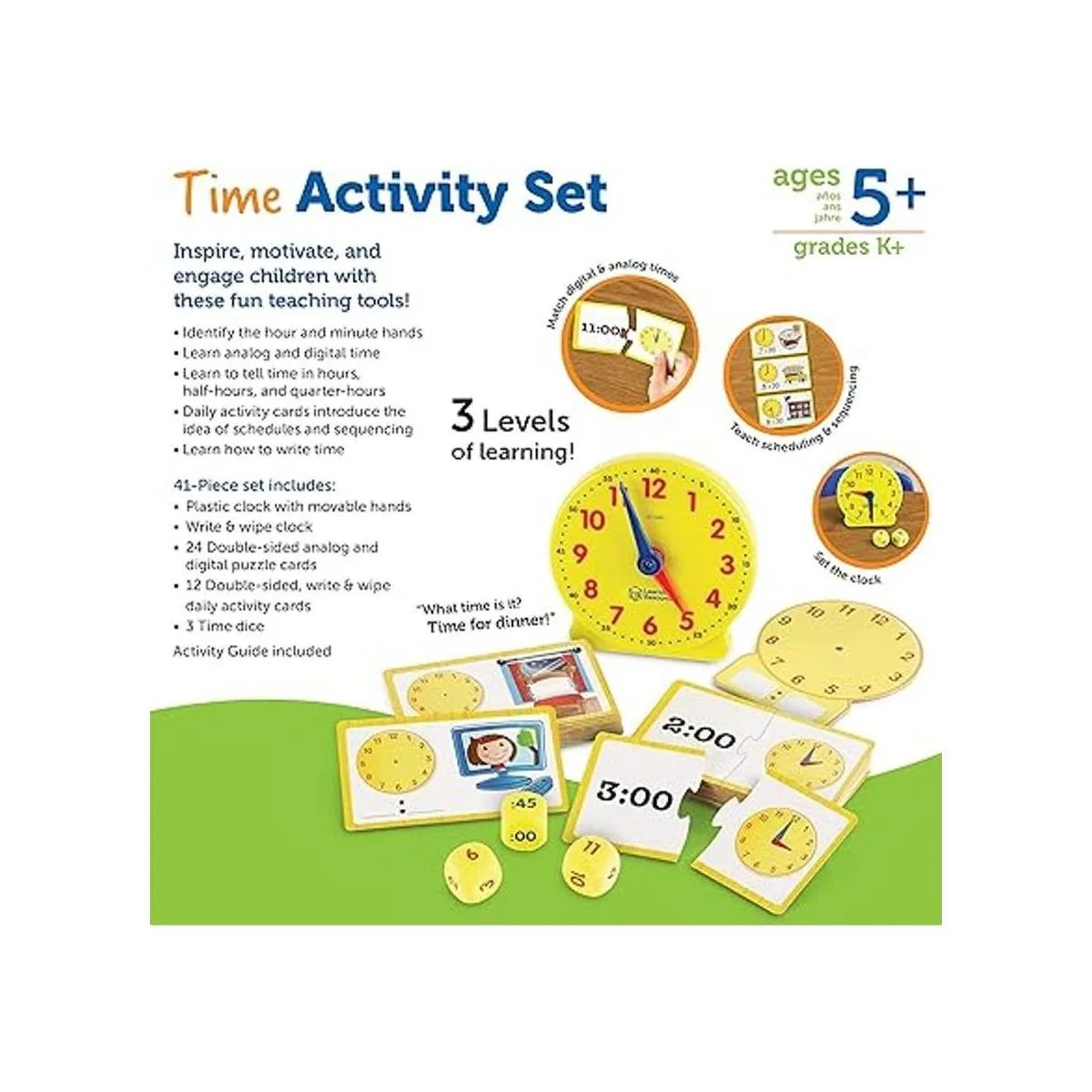 Learning Resources Juego de actividades de tiempo 41_6