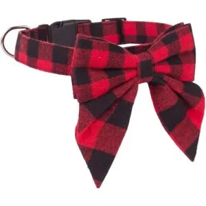 ADOGGYGO Collar de perro de Navidad con lazo ajustable de_4