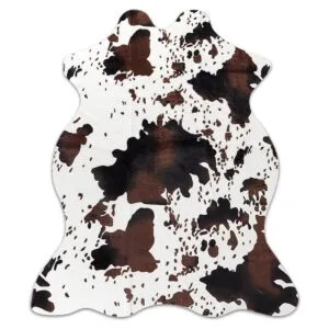 Alfombra de piel sintética de vaca bonita alfombra de_1