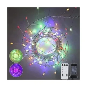 Luces de hadas enchufables 10 pies 200 luces LED de_1