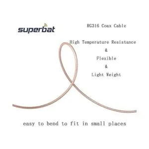 SUPERBAT Cable BNC de 50 ohmios BNC macho a macho conector_4