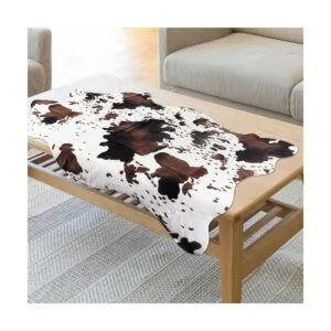Alfombra de piel sintética de vaca bonita alfombra de_3